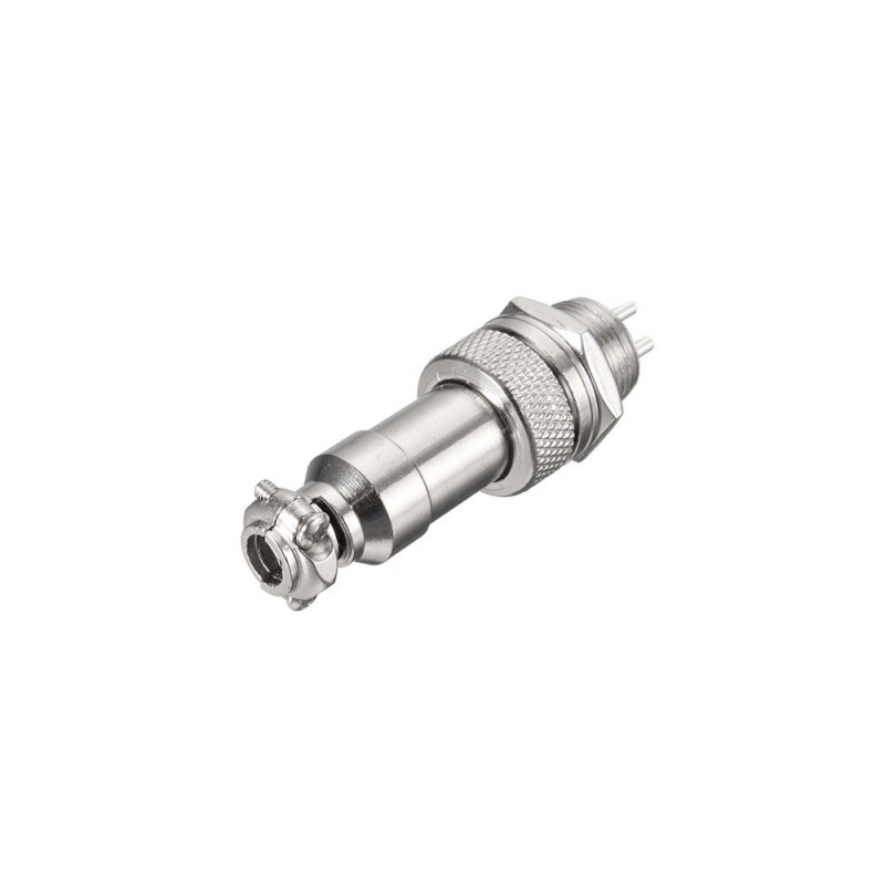 2 Pin GX12 12mm M12 Metal Aviation Plug Socket Pair