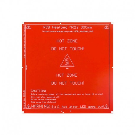 300x300x2mm 24V PCB Heatbed Bed Hot Plate Kit for 3D Printer